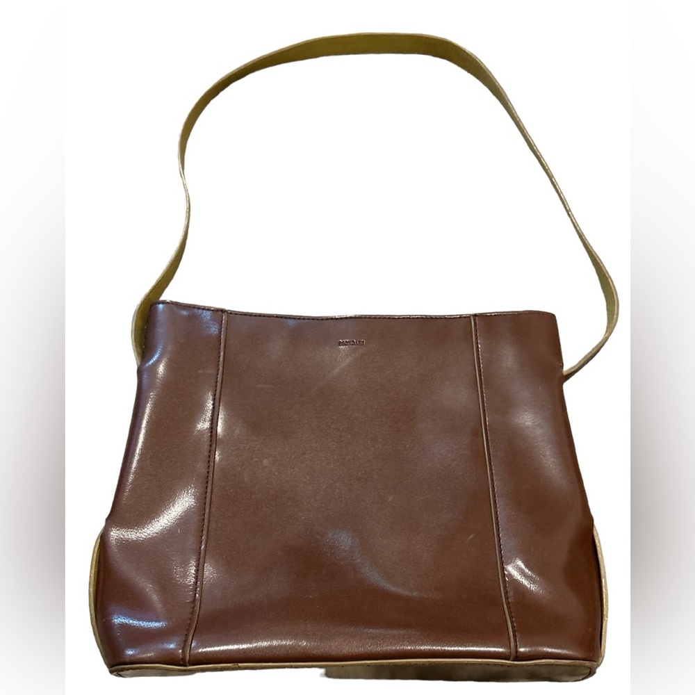 MONDANI BROWN HANDBAG.